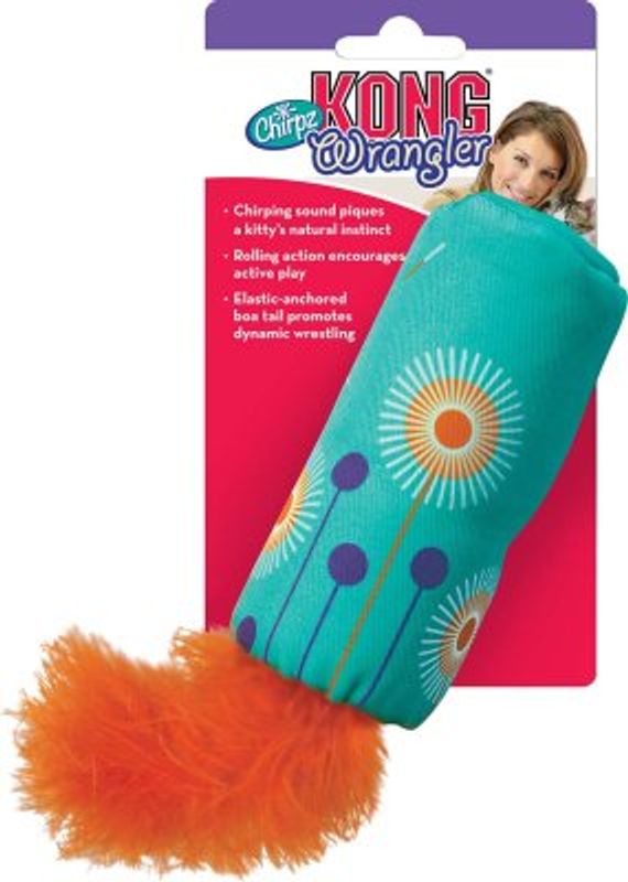 KONG WRANGLER CHIRPZ ASSORTED 12x5Ø CM