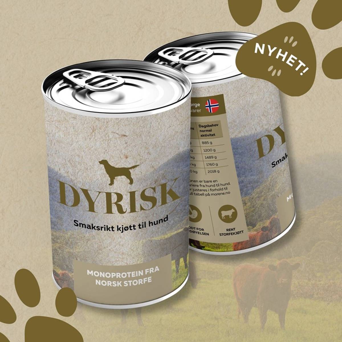 Dyrisk storfekjøtt 400g