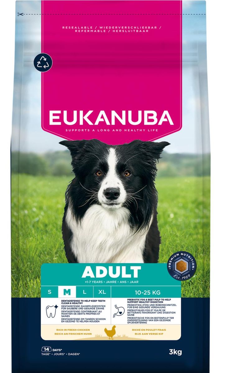 Eukanuba Adult Medium Breed med Kylling ( 3 kg )