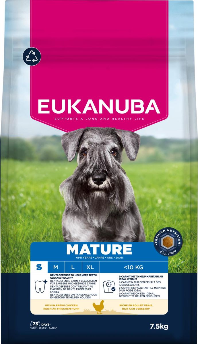 EUKANUBA Mature Small Breed Kylling - 7,5 kg