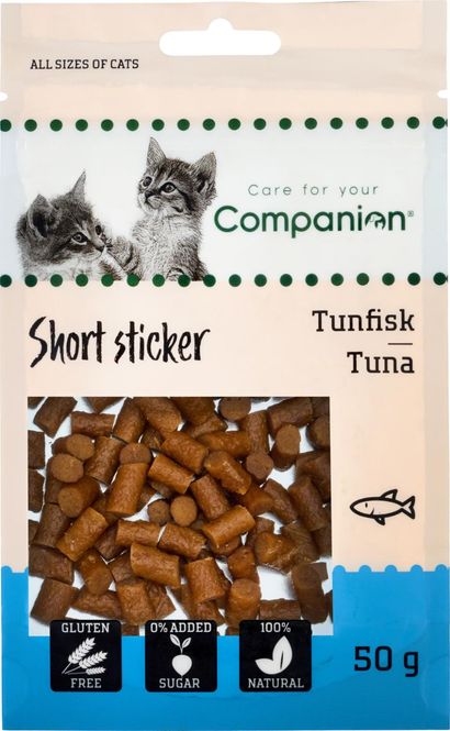 Hovedbilde Companion Short Sticks Tunfisk 50g | Glutenfri Kattegodbit