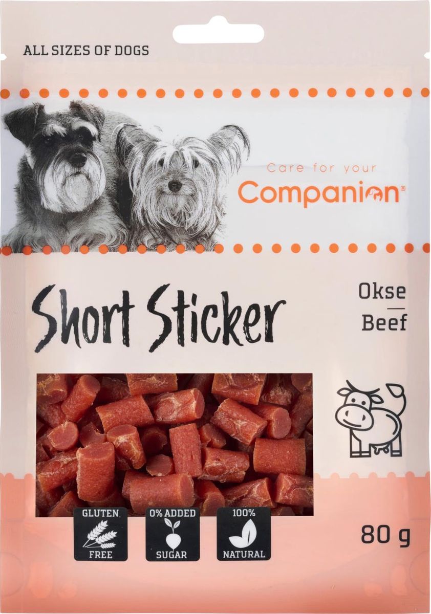 Companion Short Sticker med okse