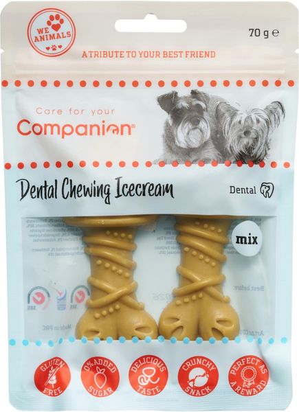 Hovedbilde Companion tannpleie tyggeis i iskremform