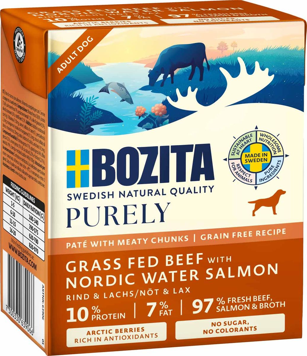 Bozita Hund Ren Paté 370g Laks
