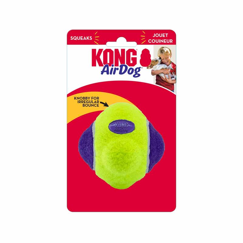 KONG Airdog Squeaker Knobby Ball M/L