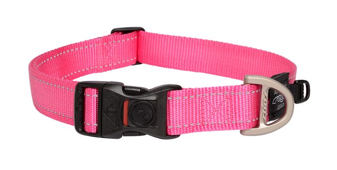 Hovedbilde Rogz Utility-halsbånd XL, rosa, 25 mm, 43–70 cm