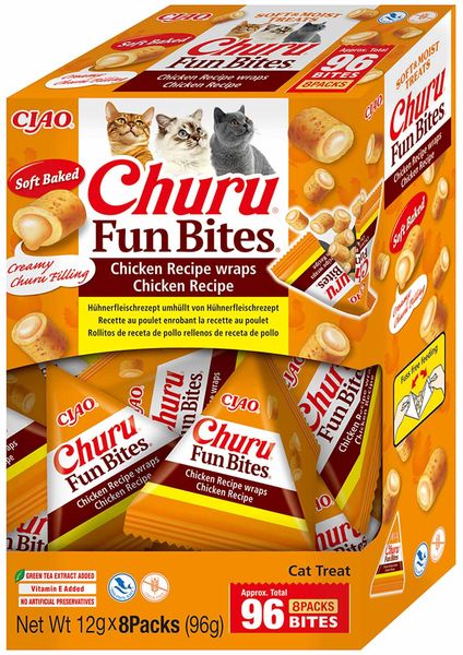 Hovedbilde Churu Cat Fun Bites Kylling 8 stk