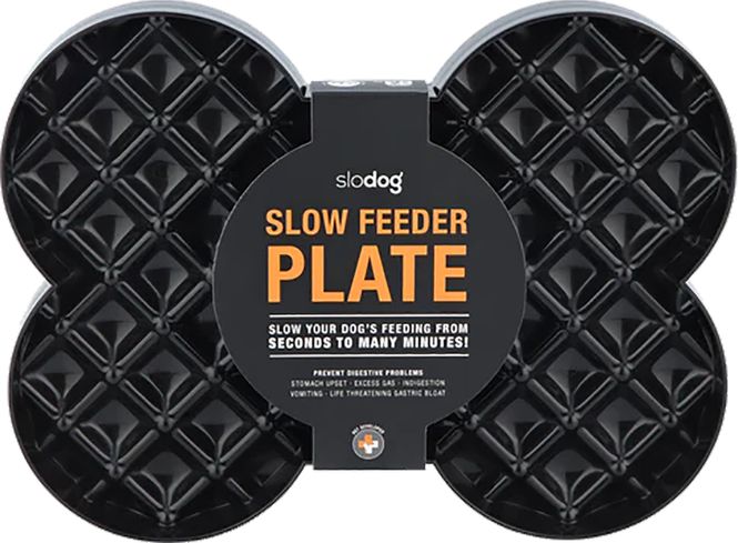 Hovedbilde LickiMat Slow Feeder Plate 35x26x3cm | Saktespiser Sort