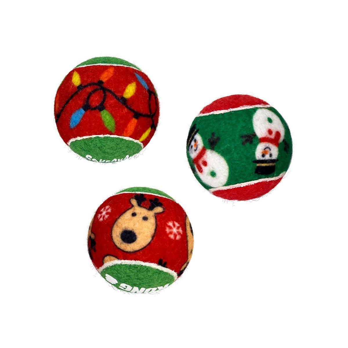 KONG Jul SqueakAir Ball 6-pakke M