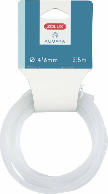 Hovedbilde Zolux Silikonslange Luftslange 4/6mm - 2,5 Meter Transparent