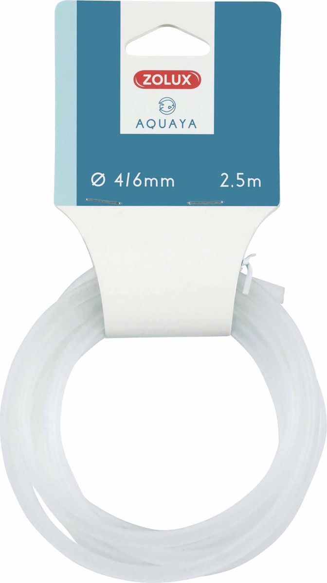 Zolux Silikonslange Luftslange 4/6mm - 2,5 Meter Transparent