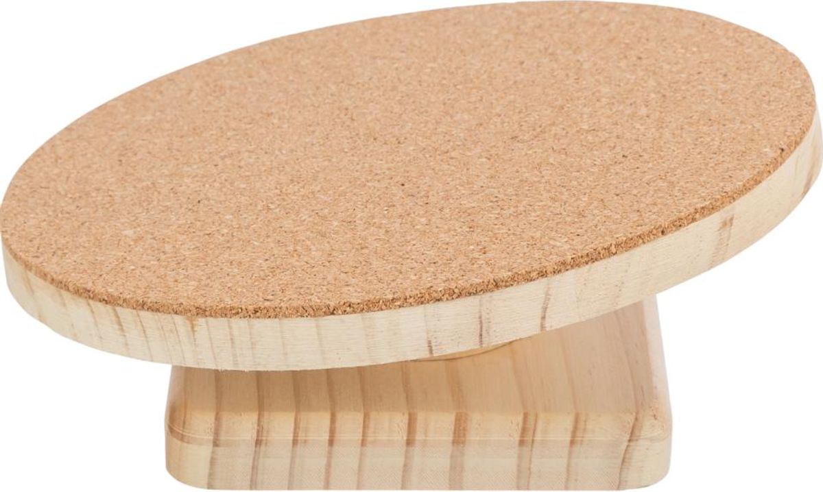 Trixie Løpeskive i Tre & Kork Ø 22 cm - Ergonomisk Løpehjul til Hamster