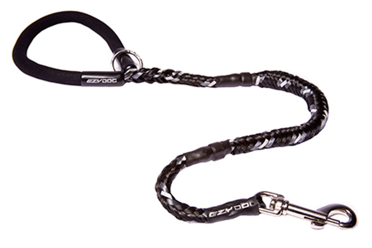 EzyDog Mutley Kobbel Svart 64cm - Støtdempende Hundebånd