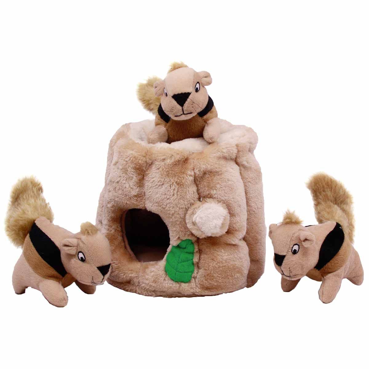 Outward Hound Hide A Squirrel Aktivitetsleke Hund, Plysj, Medium