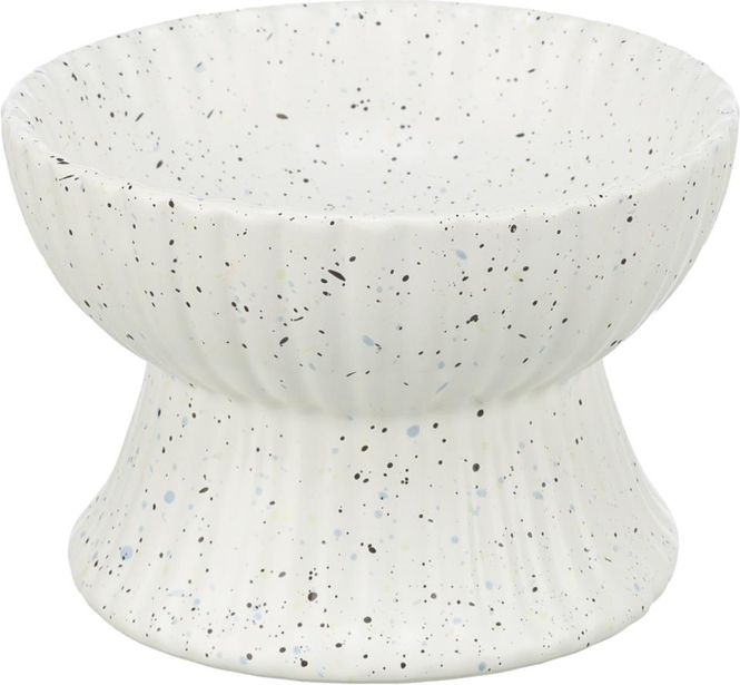 Hovedbilde Trixie Forhøyet Kattekål 0,2 L (Ø 13 cm) | Hvit Terrazzo