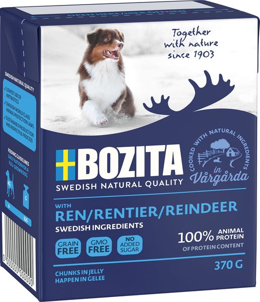 Hovedbilde Bozita Naturals Våtfôr til Hund med Reinsdyr i ...