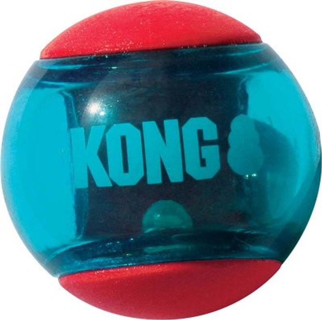 Hovedbilde KONG SQUEEZZ ACTIONBALL RED M 3ST 6CM