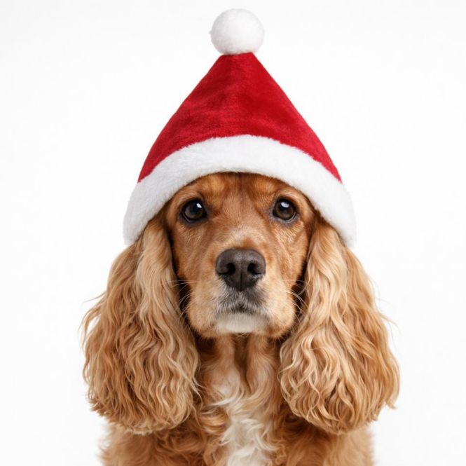 Hovedbilde Companion Xmas Nisselue Hund/Katt S-M | Justerbar Julelue