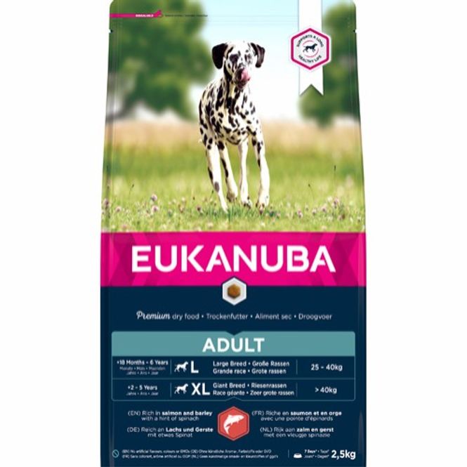 Hovedbilde Eukanuba Adult Large Salmon & Barley 2,5kg