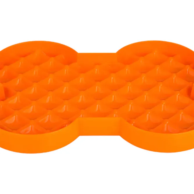 Hovedbilde LickiMat Slow Feeder Plate 35x26x3cm | Saktespiser Oransje