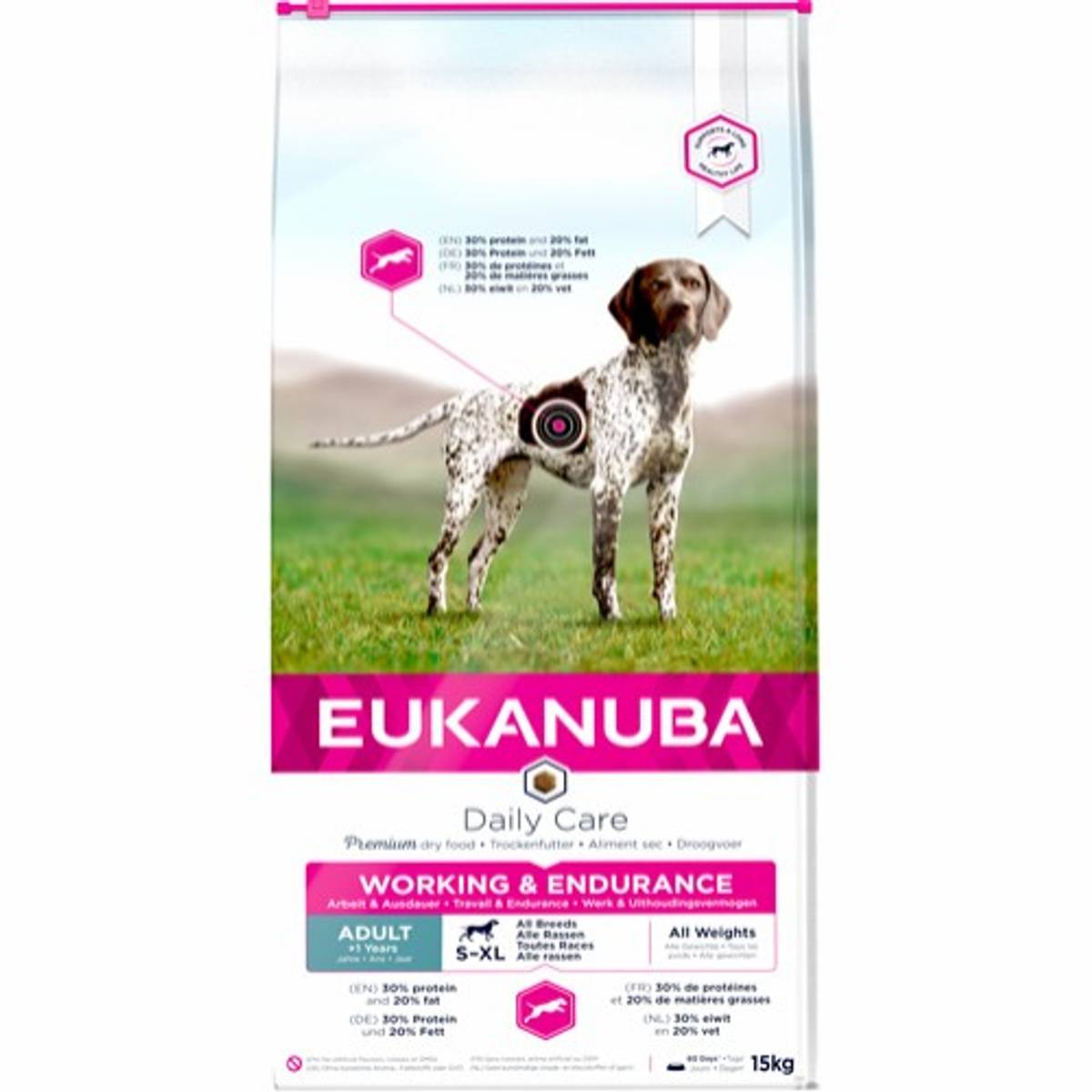 EUKANUBA Daily Care Adult Working & Endurance 15kg