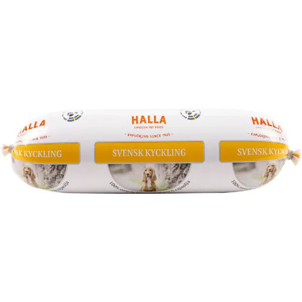 Hovedbilde HALLA Svensk Hundepølse m.Kylling 650 gr