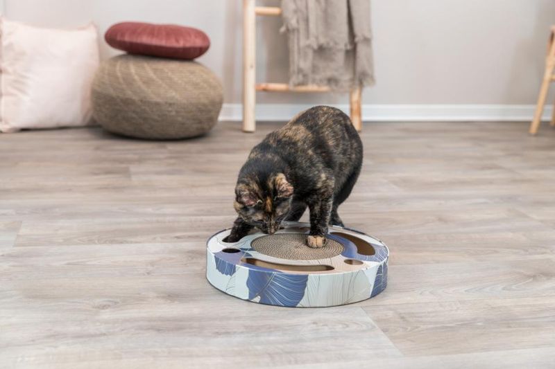 Trixie Scratching Drum ø33cm | Klorebrett m/ Plastballer