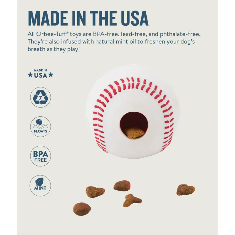 Planet Dog Orbee-Tuff Baseball | Fyllbar & Slitesterk Ball