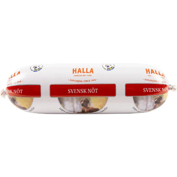 Hovedbilde HALLA Svensk Hundepølse m.Storfe 650 gr
