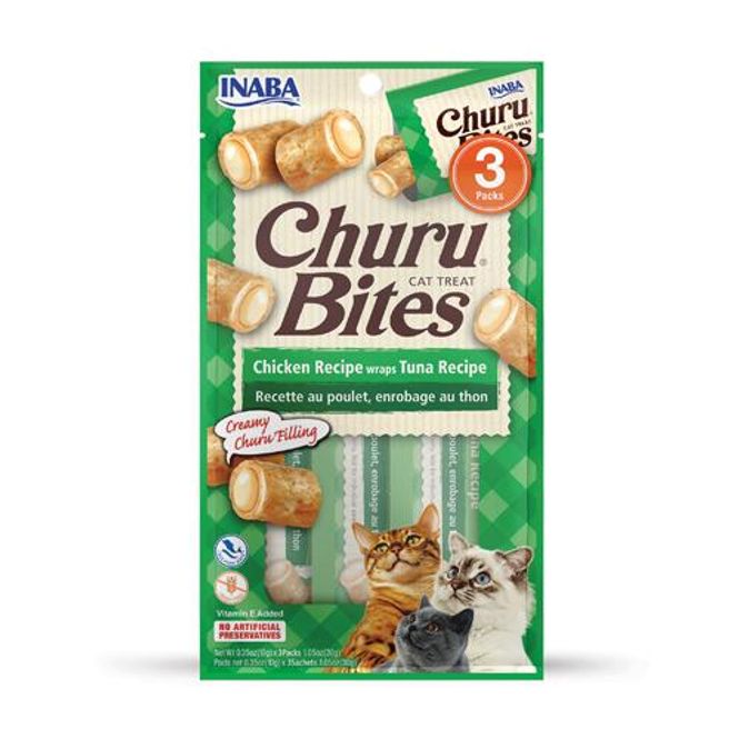 Hovedbilde CHURU CAT BITES CHICKEN AND TUNA WRAP 3ST