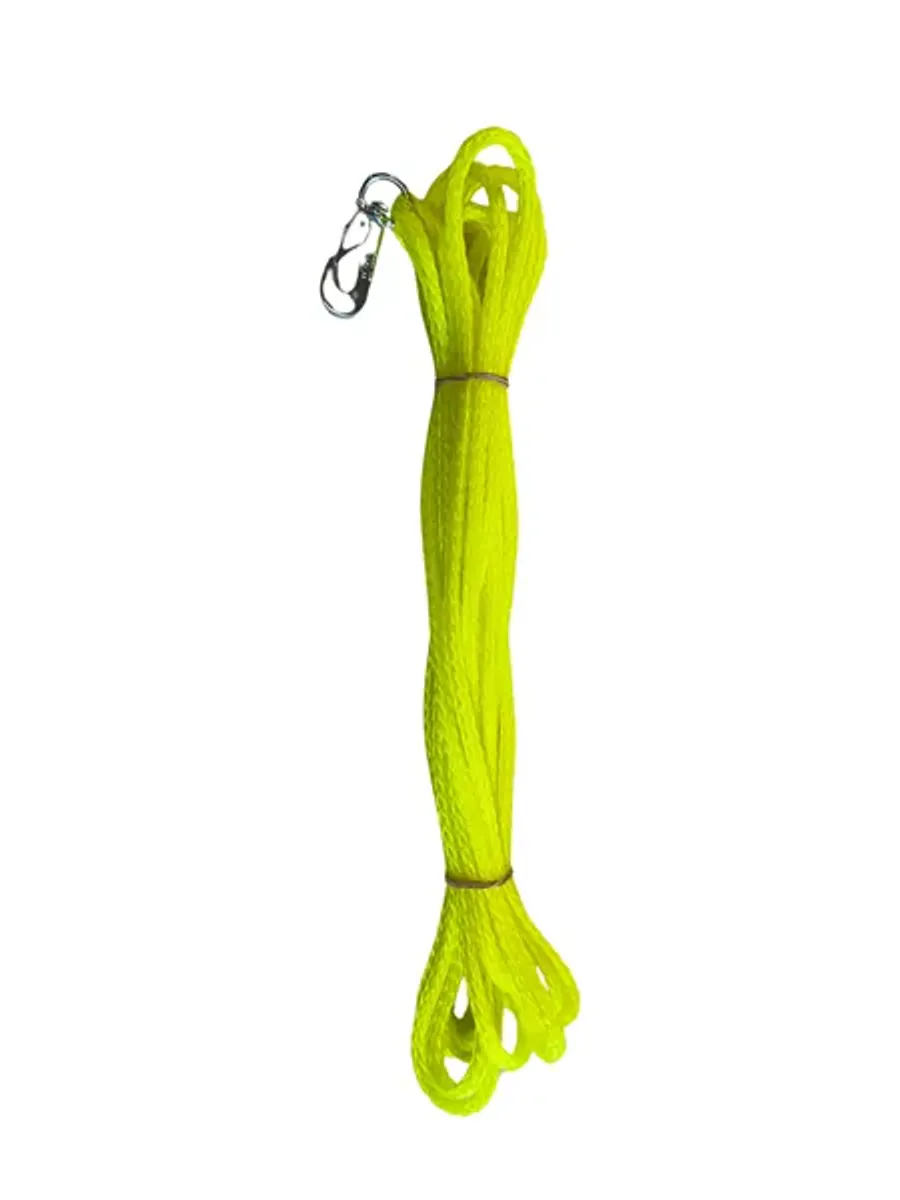TRINE Sporline Hulflettet NeonGul – 10 meter (6 mm)