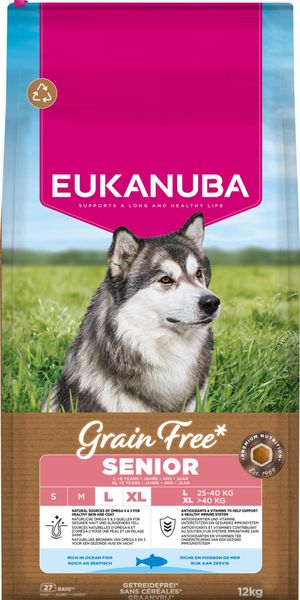 Hovedbilde EUKANUBA Senior Large Grainfree Havfisk 12kg | ...