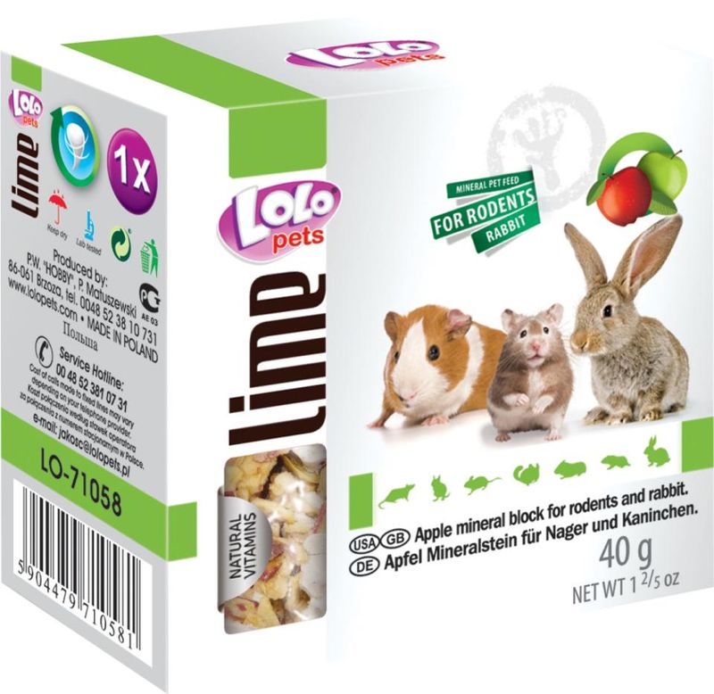 Lolo Pets Gnagerstein Eple 40 gr