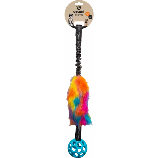 Hovedbilde OZAMI Play-n-Tug Hundeleke Fuskepels + Ball ...