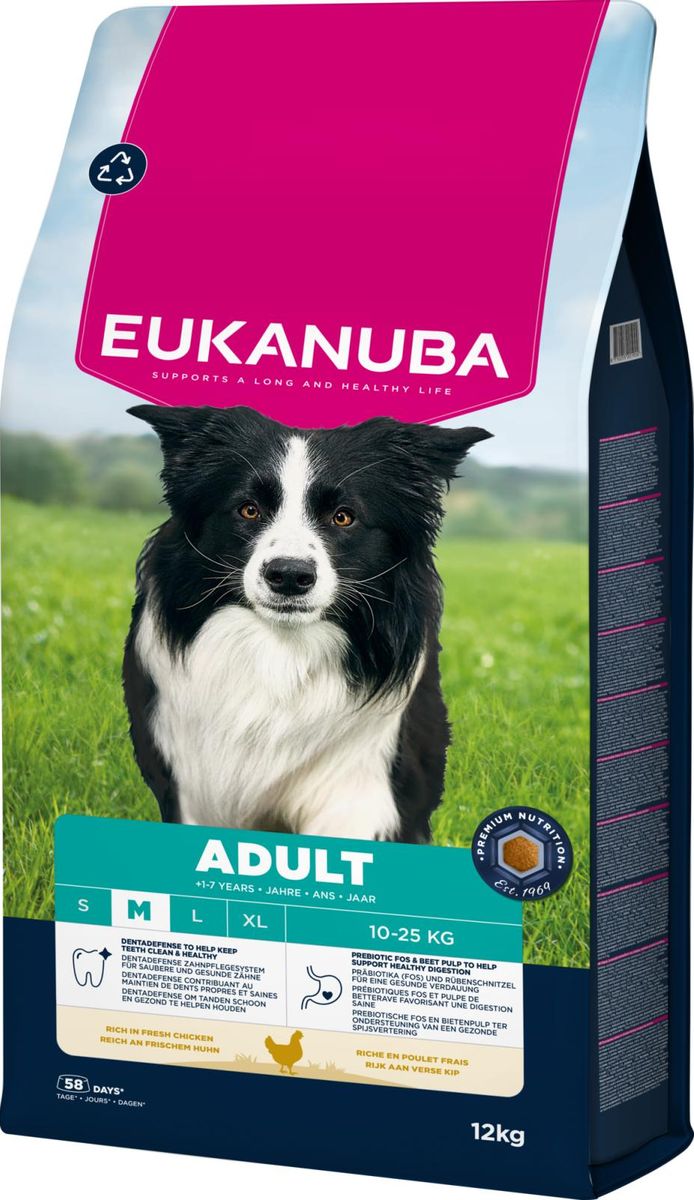 EUKANUBA Adult Medium Breed Kylling 12kg | Fullfôr