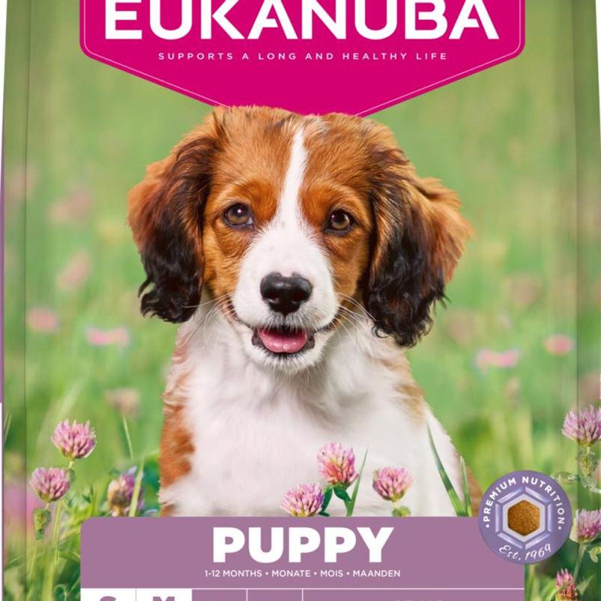 EUKANUBA Valp S/M Hund m. Lam & Ris  ( 12 kg )