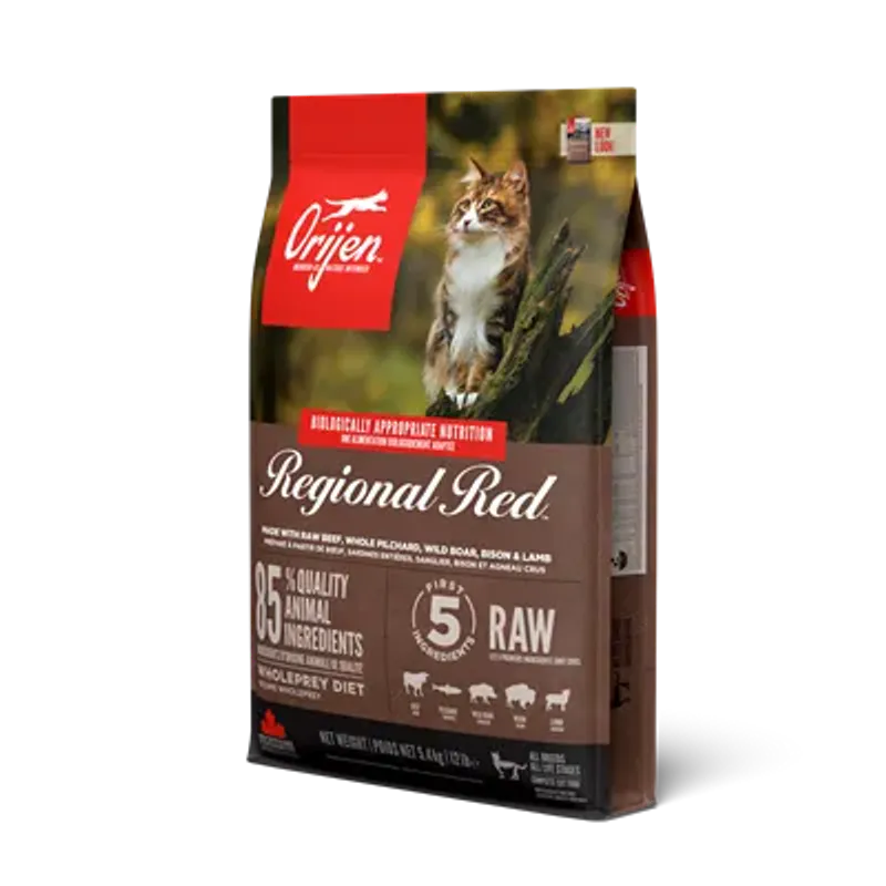 Orijen Regional Red 5,4kg | Kornfritt Kattefôr Storsekk