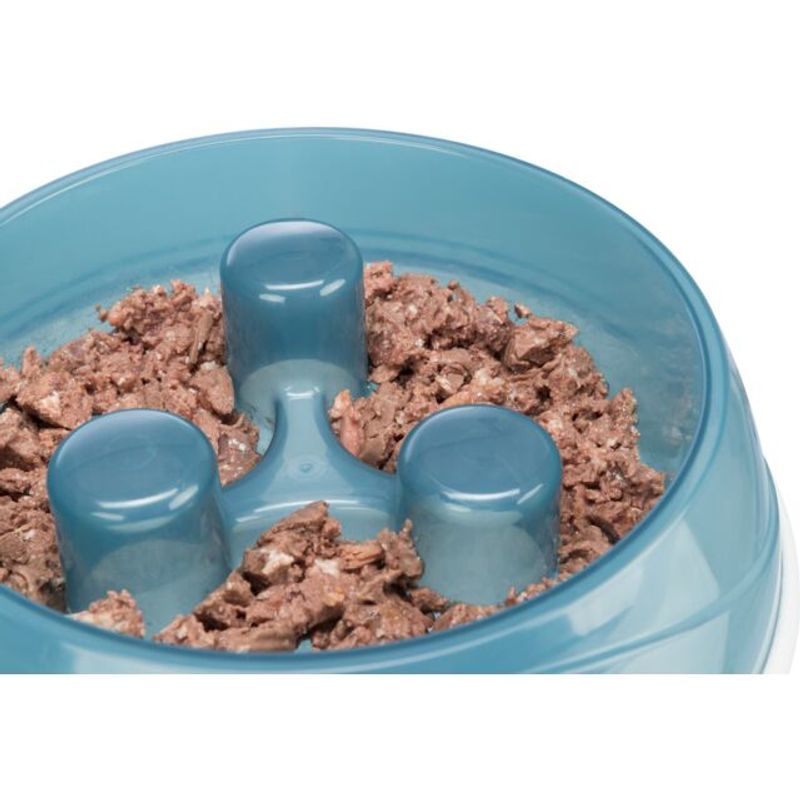 Trixie Slow Feed Plastskål 450 ml | Sklisikker Spise Sakte Skål