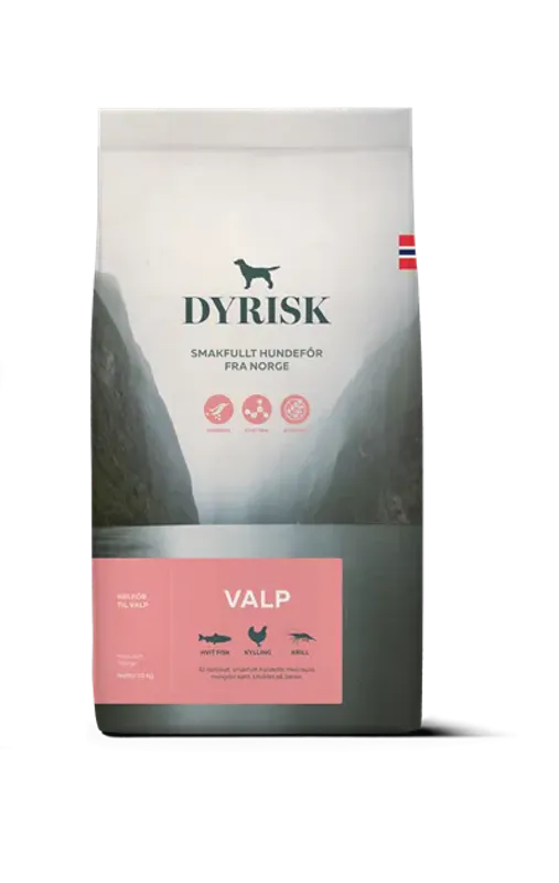 Dyrisk Valp 2 kg | Norsk & Kortreist Valpefôr