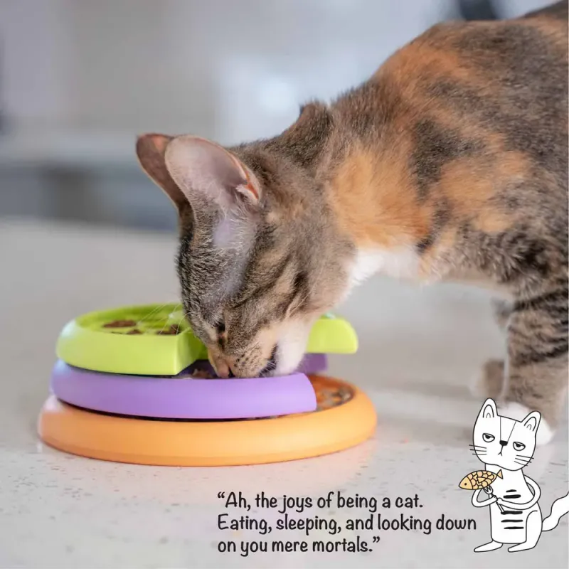 Nina Ottosson Kitty Lickin' Layer | Kattepuslespill & Saktespiser